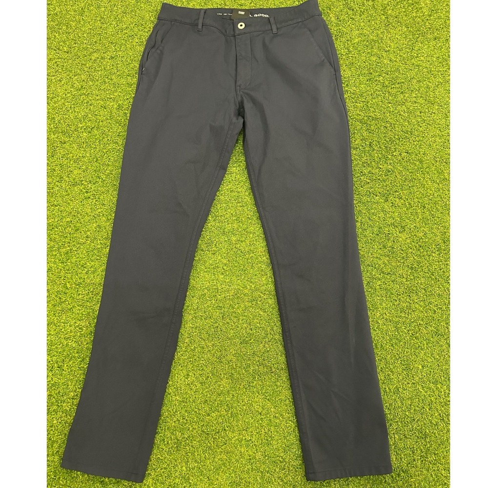 True Classic Mens Navy Blue Slim Fit Chino Pants Size 31 Stretch Performance
